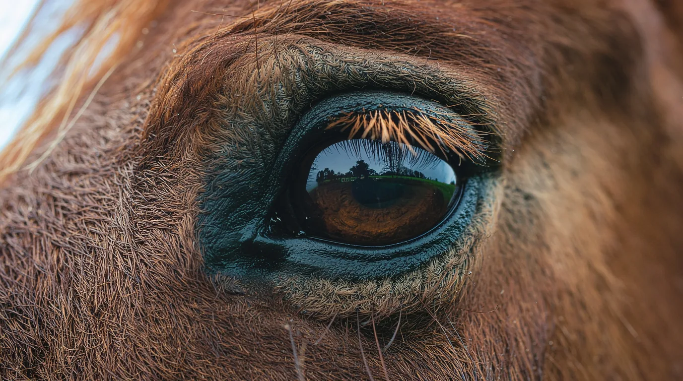 Un regard de cheval au Écuries Marie Bizac, Terrasson-Lavilledieu